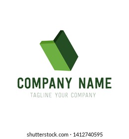 Arrow symbol and logo for target company and sign