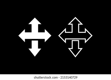 Arrow symbol modern navigation icon