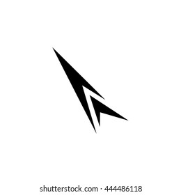arrow symbol of retro style