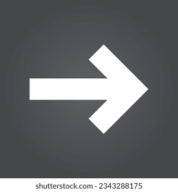 Símbolo de flecha que se puede utilizar como botones hacia delante o hacia atrás. Icono, vector