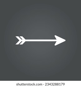 Arrow symbol that can be used as forward or backward buttons. Icon, Vector