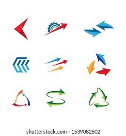 Arrow symbol vector icon illustration