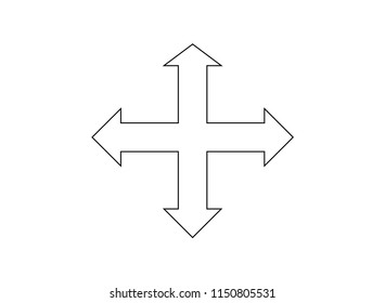 Arrow symbol Vector illustrations icon