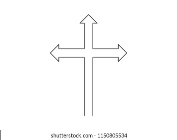 Arrow symbol Vector illustrations icon