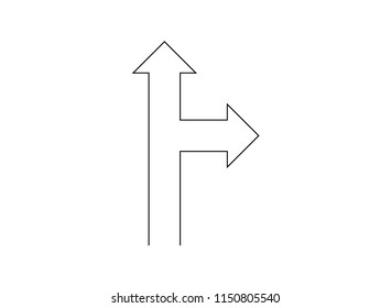 Arrow symbol Vector illustrations icon
