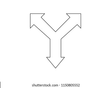 Arrow symbol Vector illustrations icon