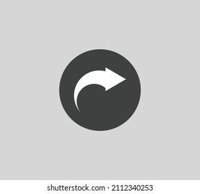 arrow symbol for website or web template. arrow icon vector on white background