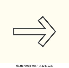 arrow symbol for website or web template. arrow icon vector on white background