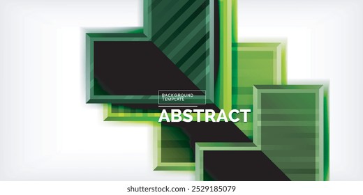 Símbolos de flecha creados con efectos 3D y fondo abstracto geométrico de textura de línea