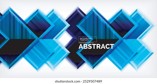 Símbolos de flecha creados con efectos 3D y fondo abstracto geométrico de textura de línea