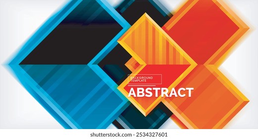 Símbolos de flecha creados con efectos 3D y fondo abstracto geométrico de textura de línea