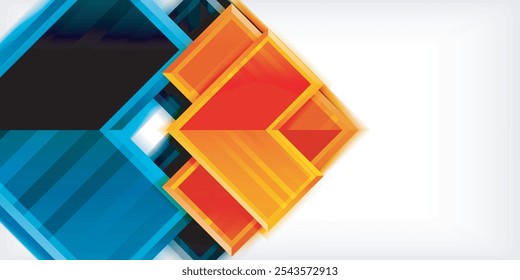 Arrow symbols created with 3d effects and line texture geometric abstract background