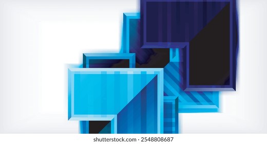 Arrow symbols created with 3d effects and line texture geometric abstract background