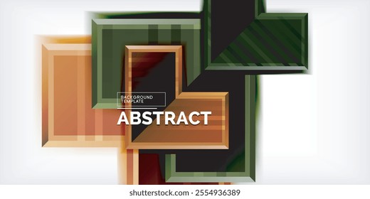Arrow symbols created with 3d effects and line texture geometric abstract background