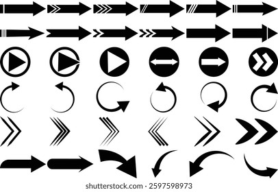Arrow Symbols And Icons Vector Design