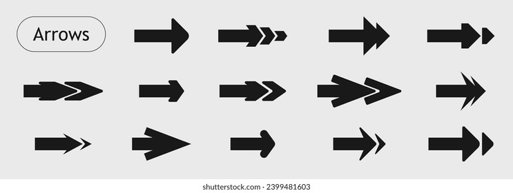 Arrow symbols for interface design, web design, applications, presentations and much more. Download button design elements collection. Download sign set. Load icons set