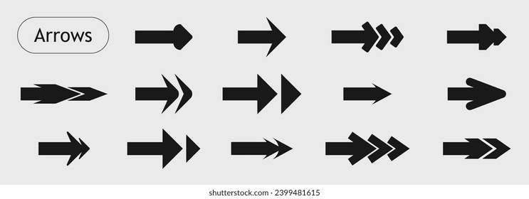 Arrow symbols for interface design, web design, applications, presentations and much more. Download button design elements collection. Download sign set. Load icons set