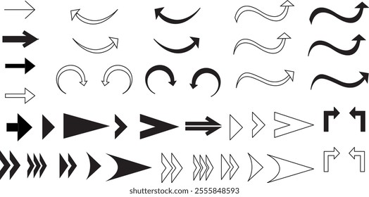 Arrow symbols set vectors for all uses