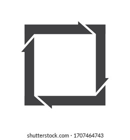 arrow symbols that make up the box, meaningful icons that repeat or refresh.