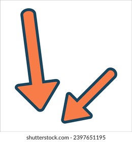 Pfeilsymbole, Vektorgrafik. Pfeilsymbol, Vektorgrafik. Farbige Pfeilsymbole