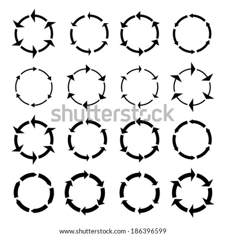 Arrow symbols vector illustration.