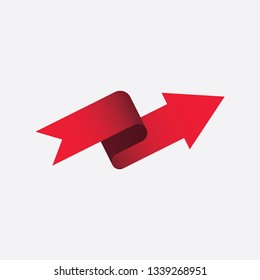 arrow and tape logo design for your company