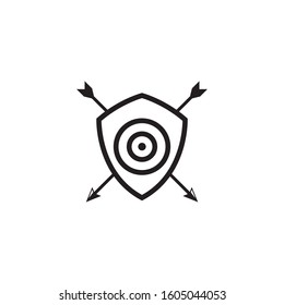 arrow target army vector logo icon sign symbol military shield circle