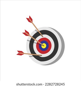 Arrow Target Board Illustration Vector