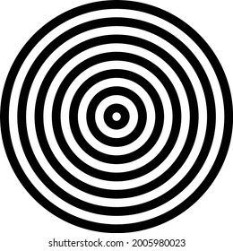 arrow target with circle pattern isolated on white background