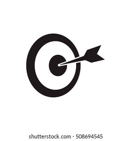 arrow target icon on the white background