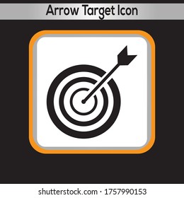 Arrow Target Icon. vector graphics