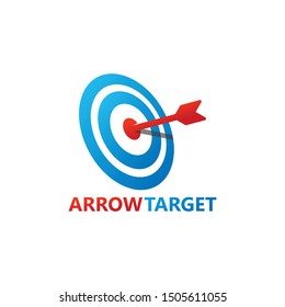 Arrow Target Logo Template Design