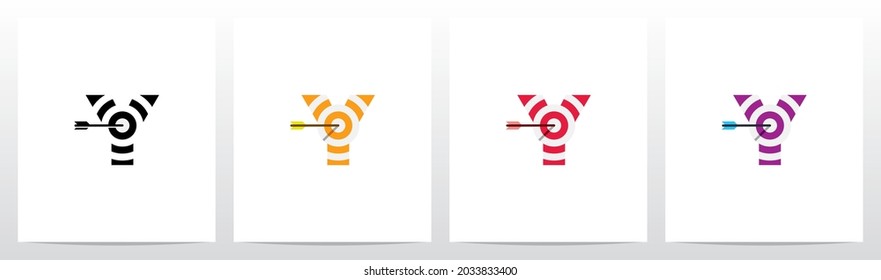 Bogenziel beim Logo-Design Y
