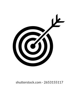 arrow target on white background