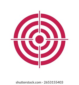 arrow target on white background