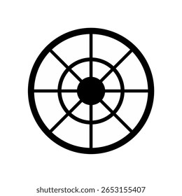 arrow target on white background