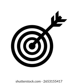 arrow target on white background
