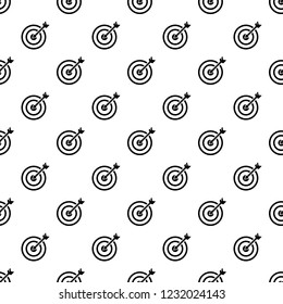 Arrow in target pattern seamless vector repeat for any web design