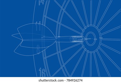 Arrow in target. Vector EPS10 format.
