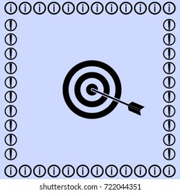 Arrow in the target vector icon