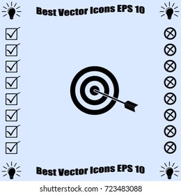 Arrow in the target vector icon