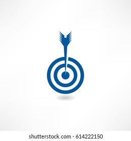 Arrow in target Vector illustration