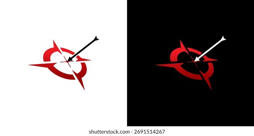 Arrow target vector logo modern logo