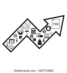 arrow tax concept
