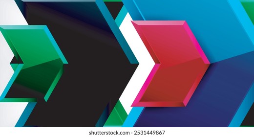 Arrow technology and business concept background. Vector Illustration For Wallpaper, Banner, Background, Card, Book Illustration, landing page