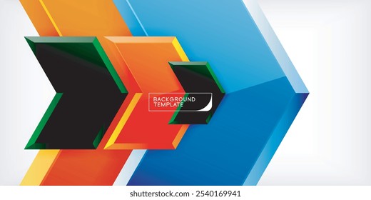 Arrow technology and business concept background. Vector Illustration For Wallpaper, Banner, Background, Card, Book Illustration, landing page