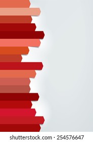 Arrow template. Color vector business background.
