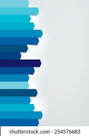 Arrow template. Color vector business background.