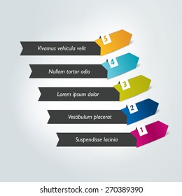 Arrow template. Infographics.