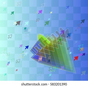 arrow texture vector